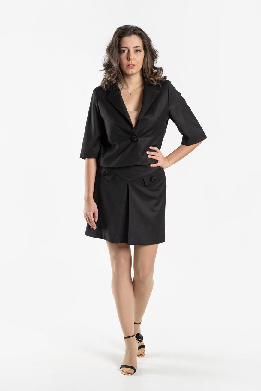 Short-cut viscose jacket