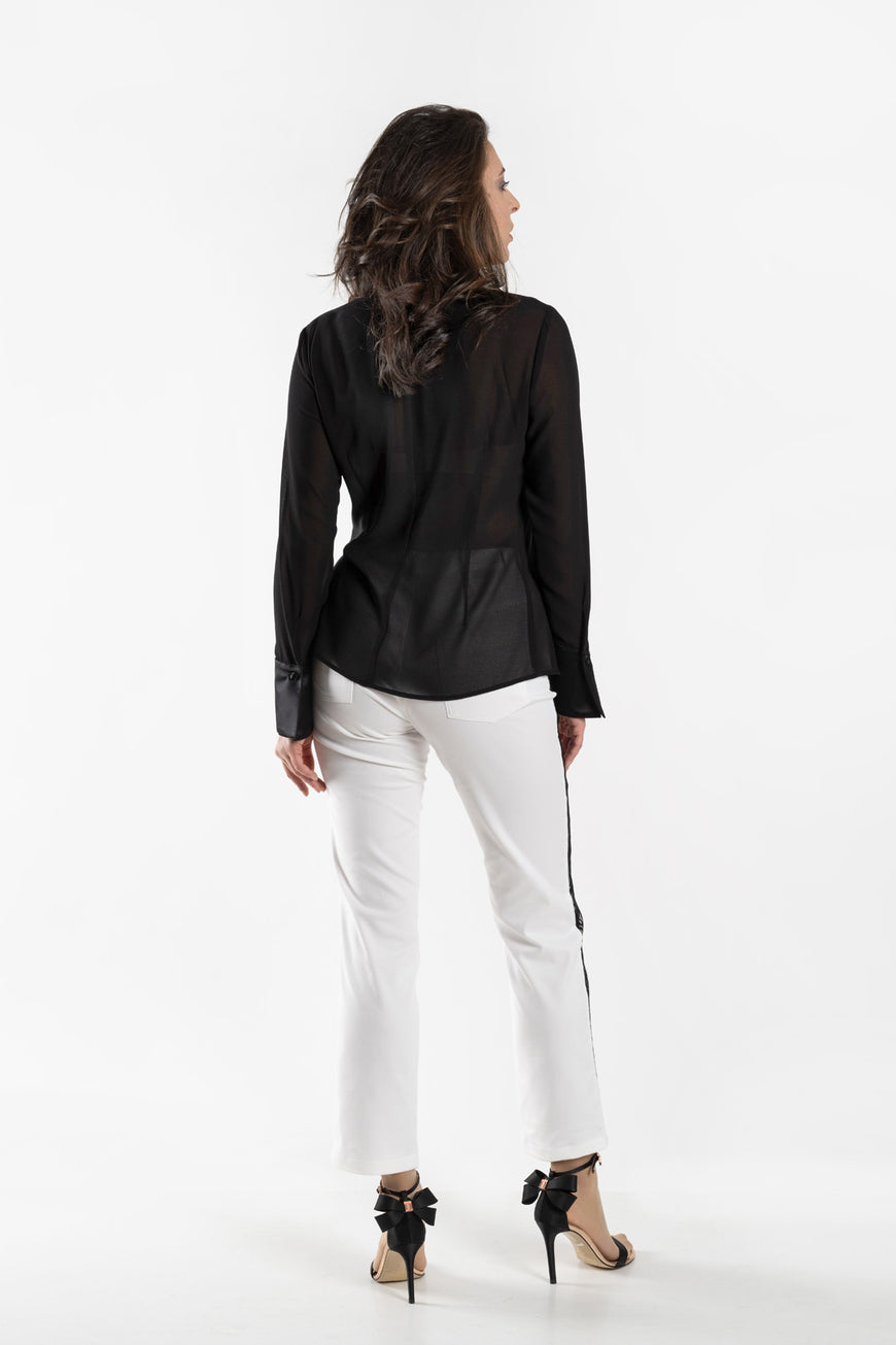 Slim georgette shirt