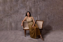 Golden dress greek style – Silvy Rowson
