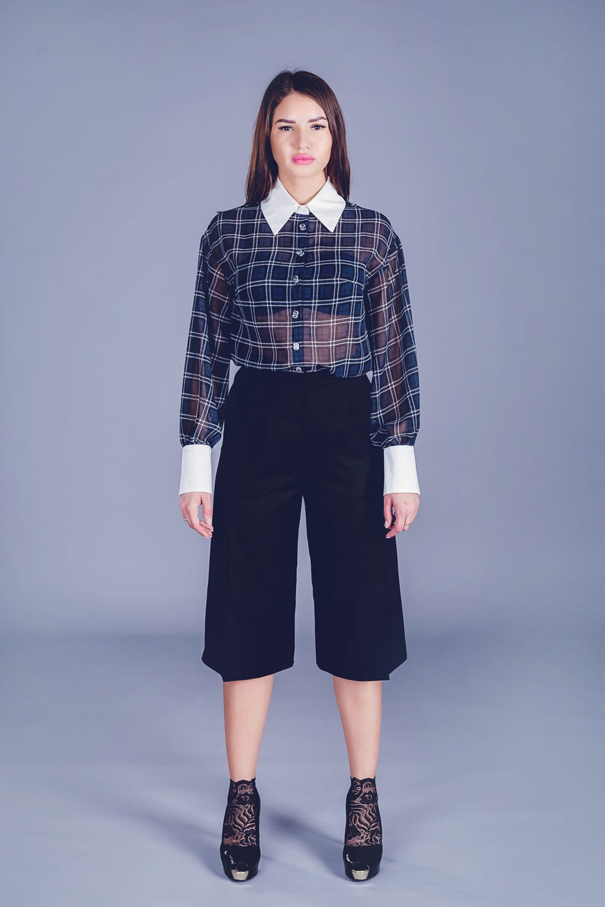 Skirt-Trousers in Black